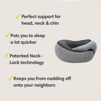 Almohada De Soporte Para El Cuello De Espuma De Memoria Con Almohadilla De Cabeza Suave Protección Para El Cuello Al Dormir Y Camping Soporte Redondo De Poliéster/Celulosa - details 3