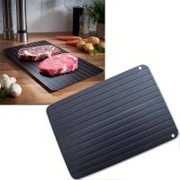 Placa De Deshielo Rápido De Aleación De Aluminio Con Cepillo Para Alimentos Y Carne Pescado Herramienta De Cocina - details 3