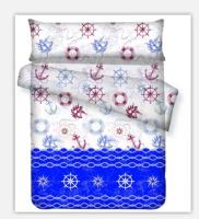 Blue Floral Duvet Cover Set 105/135/150cm - Nordic Style Bedding, Soft & Breathable, Easy Care Home Decor - details 1