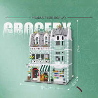 Bloques De Construcción Creativos En Esquina Para Café Y Vistas De La Ciudad Modelo De Edificios Tienda De Juguetes Micro Para Niños Y Adultos - details 9
