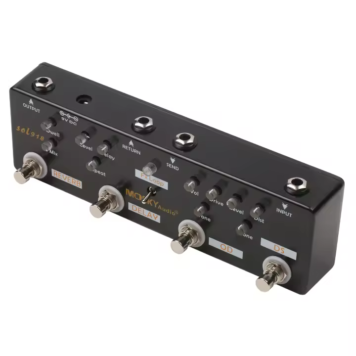 MOSKY Audio SOL918 Pedal De Efectos Para Guitarra Y Bajo 5-en-1 True Bypass Multi-in-1 Electro-acústico Productos De Audio - 1