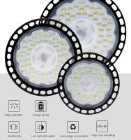 Floodlight LED UFO Industrial Lámpara De Baía Alta Impermeable Para Mercado Almacén Garage Gimnasio Fábrica Workshop - details 1