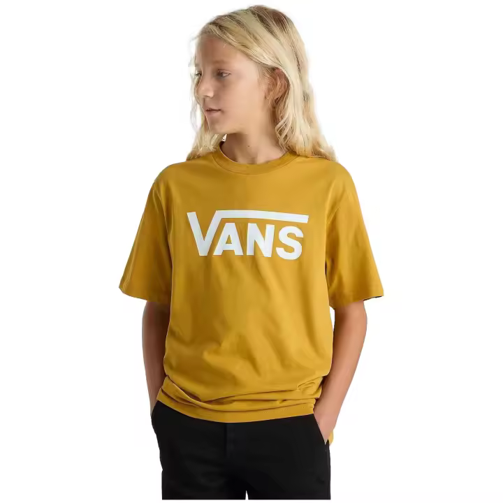Camiseta de Manga Corta Vans Classic para niños unisex en color amarillo - 1