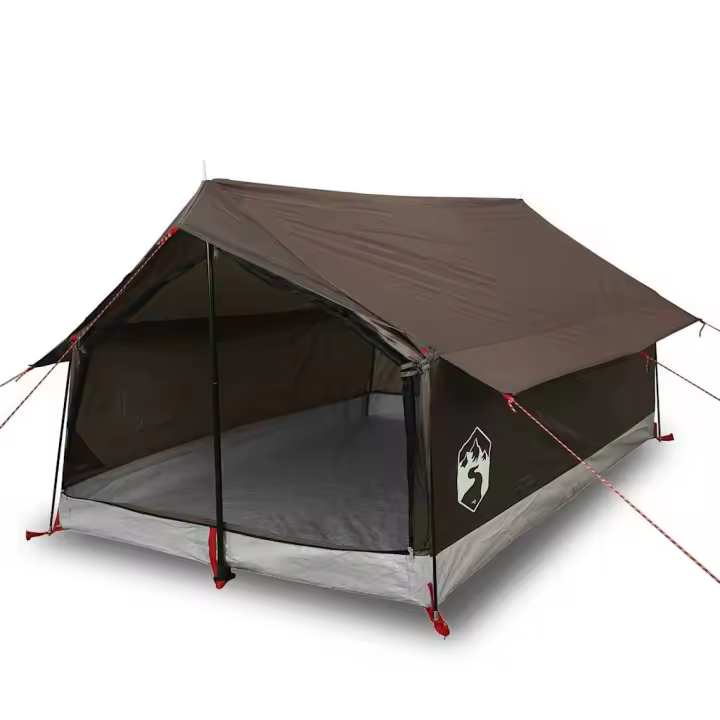 vidaXL Tienda de campaña para 2 personas impermeable marrón - 1
