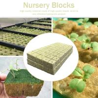 Cubes De Cultivo Hidroponico De 25x25x25mm 50pcs Medio De Cultivo Stonewool Substrato Sin Tierra Bloque De Semillero De Lana De Piedra - details 6