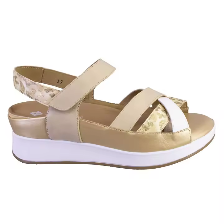 PIESANTO 250424 Sandalias de mujer beige PIEL 525 - 1