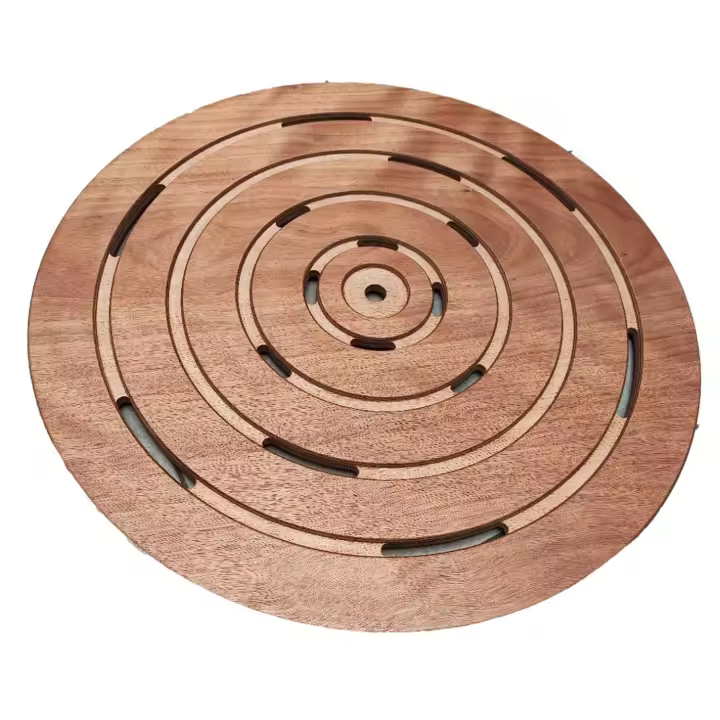 Plato De Ducha Okume Rosa Diseno Redondo Resistente y Elegante Sined - 1