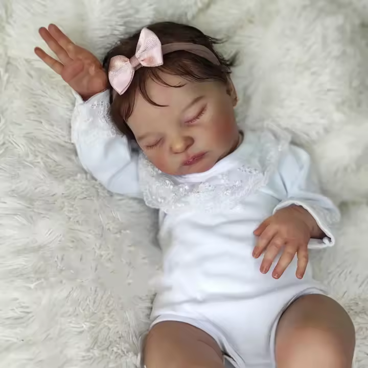 Muñeca Bebé Realista De Silicona Suave BZDOLL 50cm Con Piel Y Venas 3D Vida Nueva Recién Nacida Para Niñas Regalo De Juguete - 1