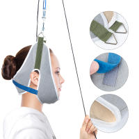 Kit De Tracción Cervical Colgante Por Puerta Con Cinturón De Apoyo Ajustable Corrector De Postura De Cuello Masajeador De Cabeza Para Espalda - details 1