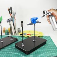 Soporte De Pintura Con Base Y Clip Magnético Flexible 12PCS Herramientas De Modelado Para Aerógrafo Y Artesanía - details 4