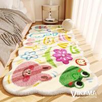 VIKAMA Alfombra De Plush Suave Y Fluffy Estilo Dopeamina Para Decoración De Habitación De Niña Alfombra De Ventana O Sillón Matriz De Cama - details 5