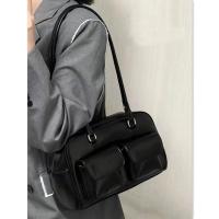 Bolso de mujer 2023, estilo universitario retro, de gran capacidad, informal, para estudiantes universitarios, para ir a clase, bolso de hombro - details 1
