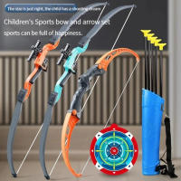 Juguete De Arco Y Flecha Para Niños 52cm Con Objetivo Multijugador Regalo De Cumpleaños Deporte Al Aire Libre Práctica De Tiro - details 0