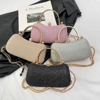 Bolso De Noche Para Mujer Elegante Con Diamantes Y Cadena De Hombro En Forma De Huevo Bolso De Mano Con Cierre Hasp Para Bodas Y Fiestas - details 18