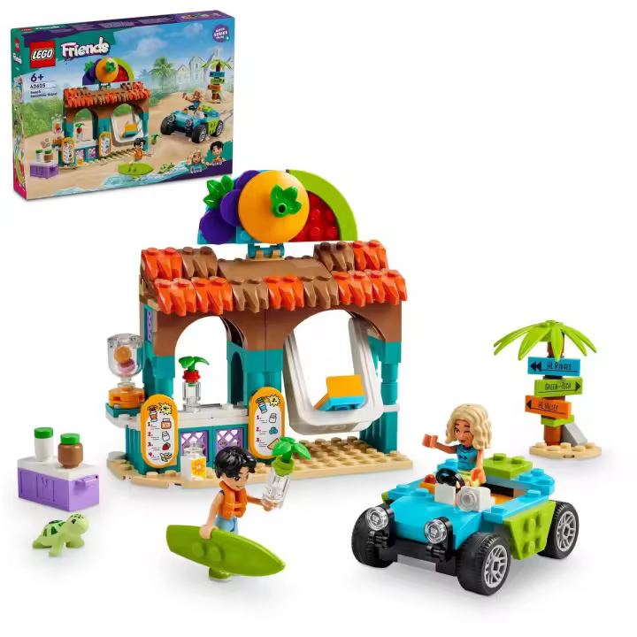 LEGO 42625 Friends Puesto de Batidos de la Playa Set de comida, idea de regalo para niñas y niños - 1