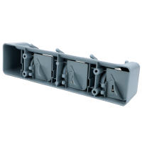Soporte De Mopa De Plástico Montado En La Pared Con Gancho Para Escoba Multi Funcional Organizador De Baño Con 3/4/5 Posiciones - details 8