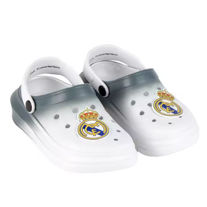 Zuecos Clogs Premium Real Madrid Blanco Degradado Niño 82940 - 1