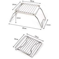 Soporte De Estufa De Acero Inoxidable Para Camping Portátil Y Plegable Mini Juego De Barbacoa Relleno De Horno Soporte Para Olla - details 4