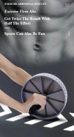 1Pcs Abdominal Wheel Resistente Al Desgaste Con Rodillos Antideslizantes Equipo De Ejercicio Para Fortalecimiento De Músculos Entrenamiento De Fitness Uso Doméstico Silencioso - details 1