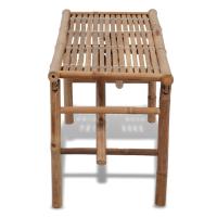vidaXL Banco de jardín plegable bambú 118 cm - details 2