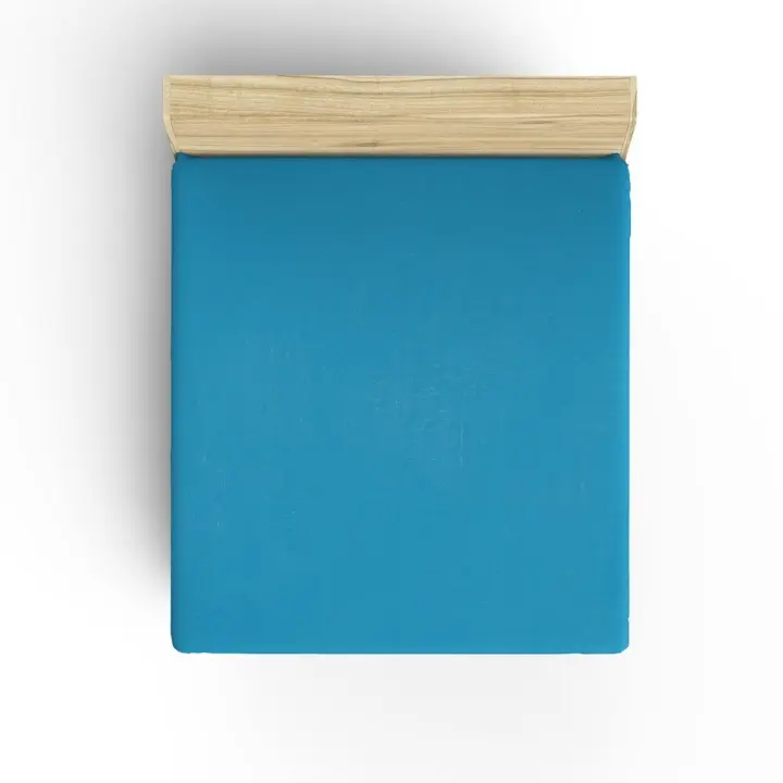 Sábana Bajera Ajustable Wellhome 180x200 Blanco Algodón 117gr/m² Protección Antibacteriana - 1