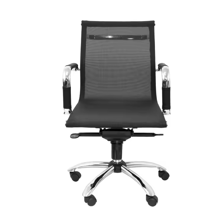 Sillón de Oficina Ergonómico Piqueras Y Crespo con Malla Negra y Basculante Multiposición - 1