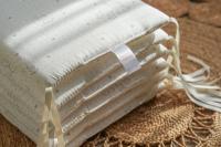 LALA - Juego de ropa de Cama para Cuna de Bebe, Gasa Anticolisión de Algodón PUE, Elephant Blanco, Pieza Enter de 30*30, lavable, - details 8