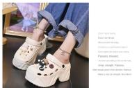 Sandalias De Tobillera Gruesas Para Mujer Verano 2025 Clogs Con Plataforma Y Tacón De 7cm Para Playa Y Jardín EVA Cómodas Y Antideslizantes Tallas 34-41 Colores Negro Blanco Kanki - details 9