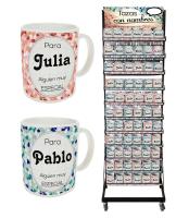 Solo recuerdos sl Tazas mug con Nombres Personalizados diseño mosaico ,incluyen el origen del nombre, las características y el santoral del mismo - details 0