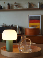Lámpara De Mesa Recargable Portátil Para Decoración De Escritorio Restaurante Y Camping En Colores Verde/Naranja/Blanco/Marrón - details 5