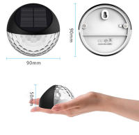 Luz Solar Para Valla 2-4 Packs Decoración De Jardín Exterior Iluminación De Paisaje Para Pared Escalera Y Pasos - details 10
