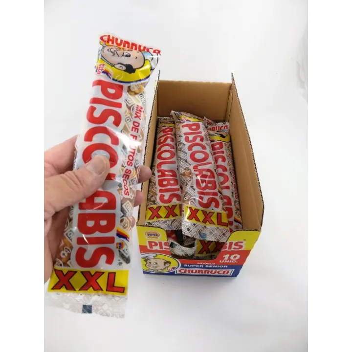 Caja de 10 bolsitas de frutos secos revueltos Churruca Piscolabis XX L  - Ideal para toda la familia - Snacks de maíz - 1