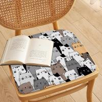 Cojín De Silla De Oficina Y Coche Con Diseño De Gatos Lindos Y Divertidos 45x45cm Almohada De Sofa Transpirable Y Cómoda Para Decoración Tatami - details 9
