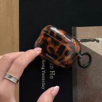 Funda Protectora Retro De Tortuga Hawksbill Con Ambar Profundo Para AirPods 1 O 2 3 4 AirPods pro pro 2 Estilo Retro Con Patrón De Tortuga - details 3
