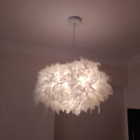 Lámpara Colgante De Pluma LED Moderna Para Sala De Estar Dormitorio Restaurante Iluminación Interior Pendente Colgante - details 4