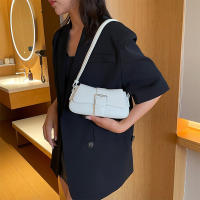 Bolso Bandolera De Cuero Sólido Para Mujer Estilo Lujo Diseñador Bolso De Hombro Underarm Moda 2024 Bolsos Y Monederos Para Dama - details 1
