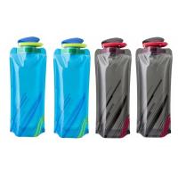 Botella De Agua Plegable Y Reutilizable Para Viajes Botella De Agua Flexible Con Clip De Carabiner Bolsa De Agua Suave Para Adultos Material Plástico - details 1