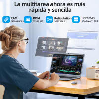 VANWIN Portátil de 15,6 pulgadas con 24 GB de RAM + 512 GB de SSD (Intel I3 5005U de 12 y 16 subprocesos); Pantalla IPS de 1920*1080, 11 Pro Windows, 4500 mAh, wiFi5, BT5.0, USB 3,2*2, Compatibilidad con Quad Stereo, Teclado retroiluminado con teclado E - details 0