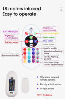 Spotlight De Escenario RGB LED Con Control Remoto 16 Colores Luz De Fiesta Ajustable Para Disco KTV Barra Sala De Baile - details 10