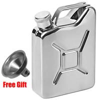 Flasque De 5 Oz En Acero Inoxidable Con Taza Creativo Botella De Vino Portátil Para Whiskey Y Licor Regalo Para Hombres Personalizable - details 0