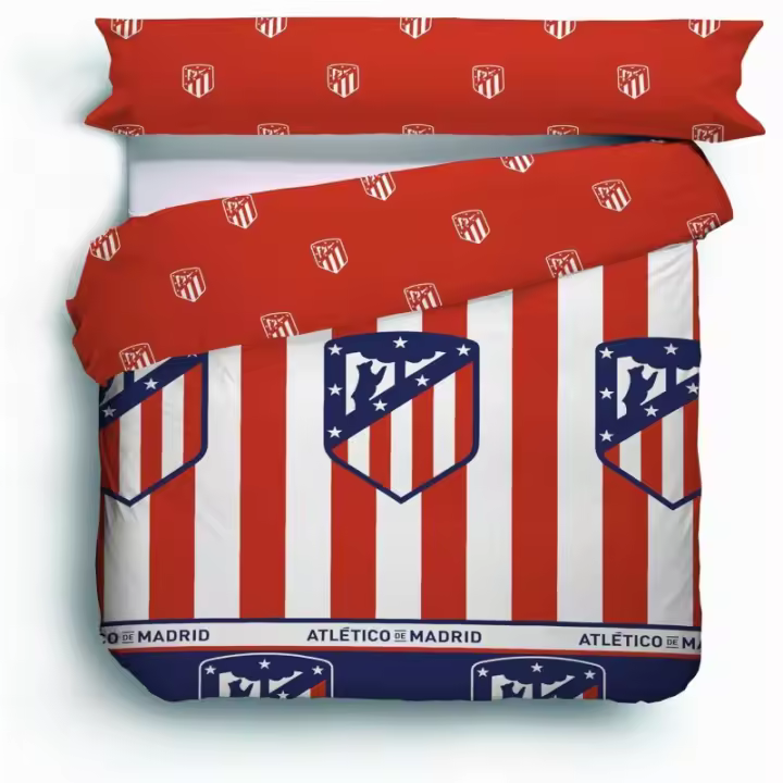 Atlético de Madrid juego de funda nórdica y almohada para cama de 150cm producto oficial 150FNATM78888 - 1