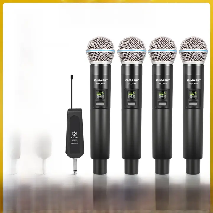 Sistema De Micrófono Inalámbrico G-MARK GLC440 4 Canales Para Karaoke Micrófono Fijo Para Fiestas En Casa Escenario Show De Altavoz - 1