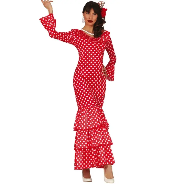 Disfraz de Flamenca Lunares para mujer (Guirca) - 1