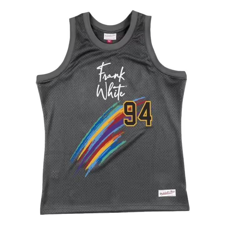 Camiseta Mesh Mitchell & Ness "Frank White - Notorious Big" Grey Black - 1