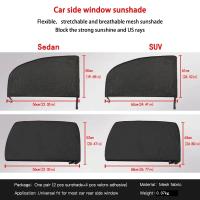 Accesorios De Estilo Universal Para Coche Cortina De Ventana Lateral Protector Solar Cubierta De Ventana Trasera Visera De Escudo Protección UV - details 4