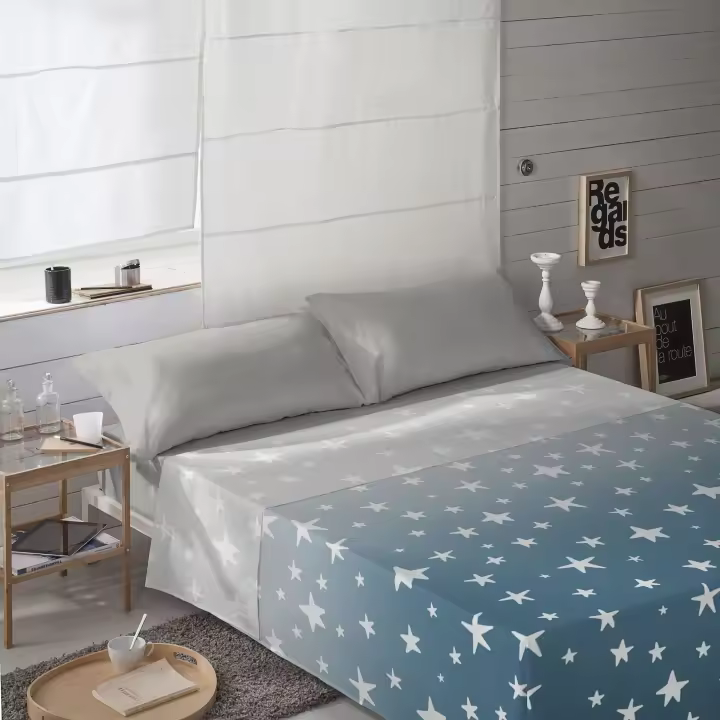ICEHOME - Juego de Sábanas Estampado 2/3 Piezas - Algodón Extra Suave - Fabricado en España - Cama 90/135/150/180 - WILLIAM - 1
