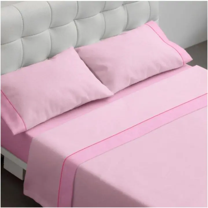 Burrito Blanco Juego Sábanas 50% Algodón Modelo 297 Cama 105. - 1
