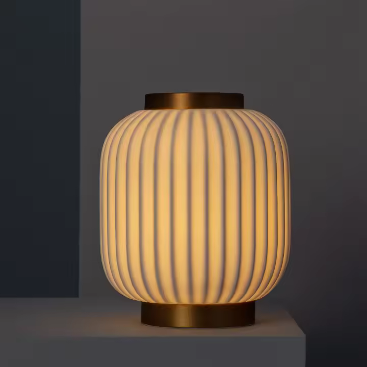 Ledkia Lámpara de Mesa de Porcelana Irazu Jeko Blanco - 1