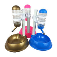 Dispensador De Agua Para Gatos Y Perros Alimentador Automático Con Cuenco Para Hamsters En 4 Colores Stand De Alimento Botella De Agua 500ml Universal - details 0