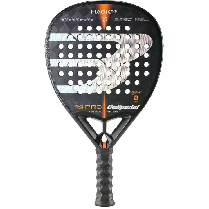 Bullpadel HACK 03 22 Paquito Navarro, Carbono 18K, Pala de Padel de Nivel Alto o Profesional, Pala de Potencia con Forma de Diamante. - 1